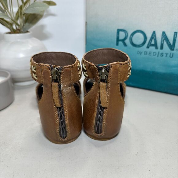 New Roan By Bed Stu Kel Bosco Leather Sandals Tan FR85008 Women's 6 NWB - Picture 5 of 12